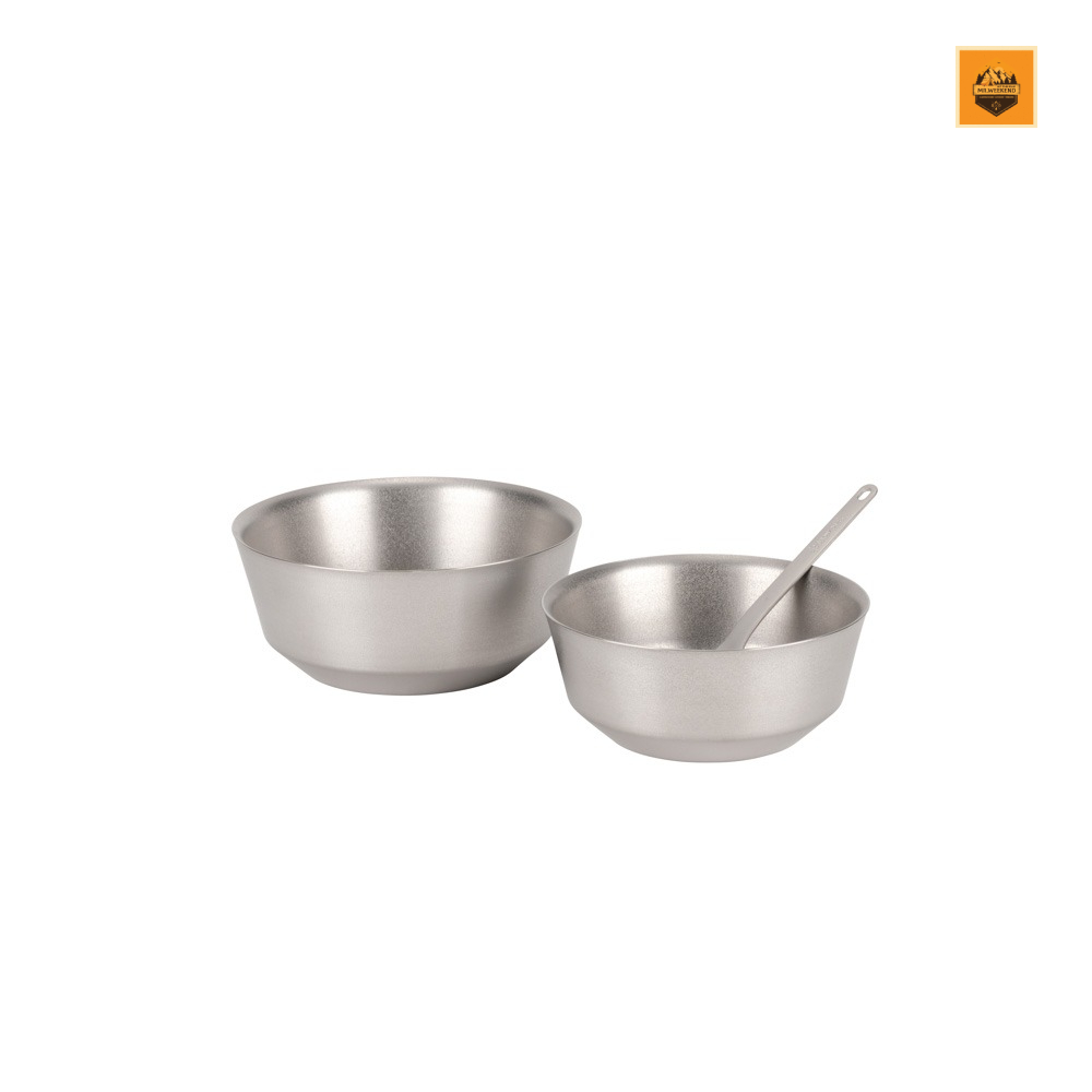 Chén Snow peak Titanium Double Bowl 400 | Chính hãng