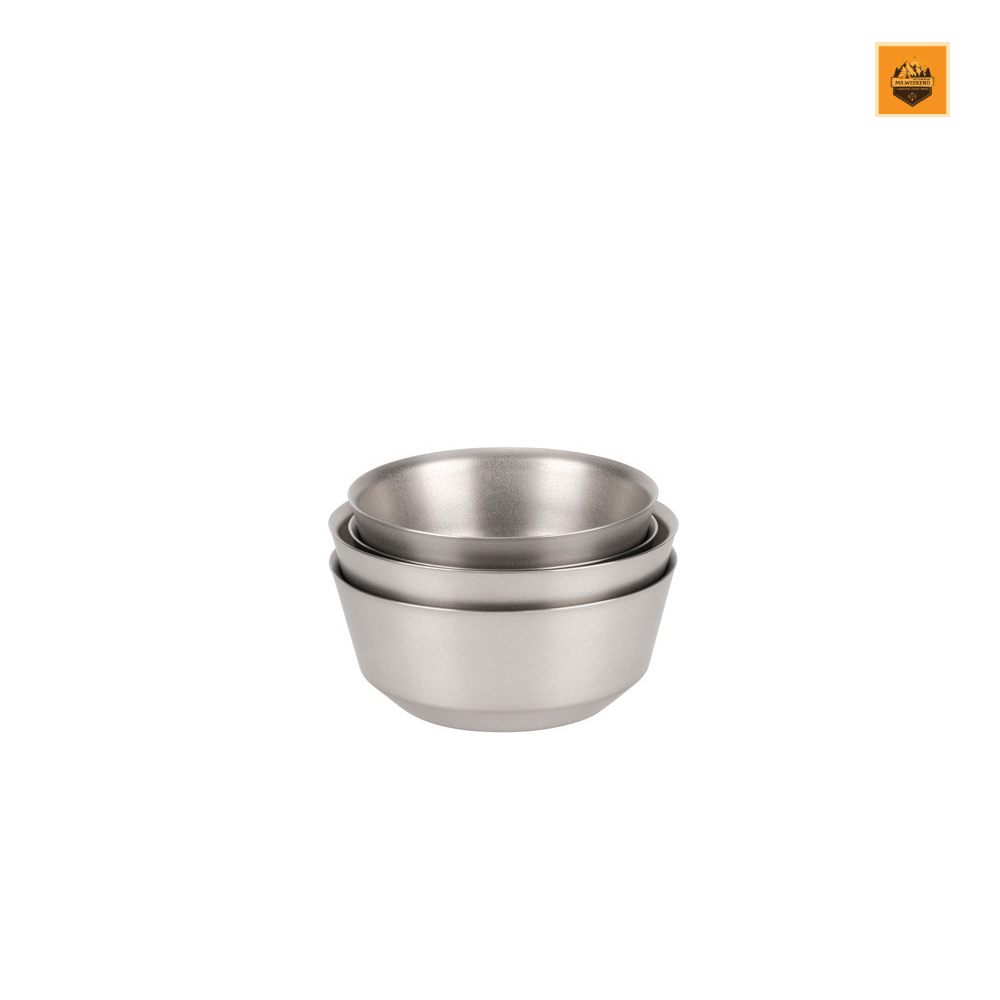 Chén Snow peak Titanium Double Bowl 400 | Chính hãng