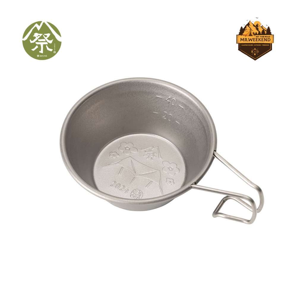 Chén Snow peak Titanium Mini Sierra Cup 2024 SPRING EDITION , Fes-380 | Chính hãng