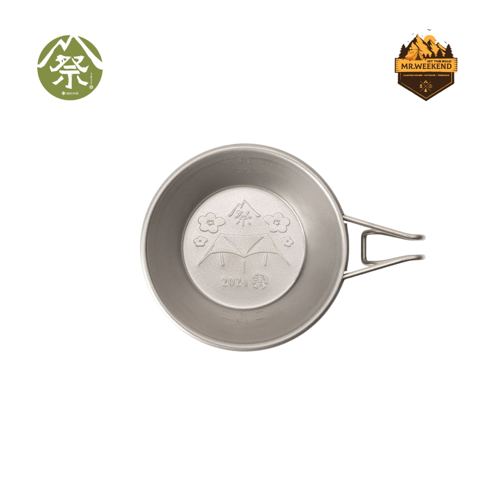 Chén Snow peak Titanium Mini Sierra Cup 2024 SPRING EDITION , Fes-380 | Chính hãng