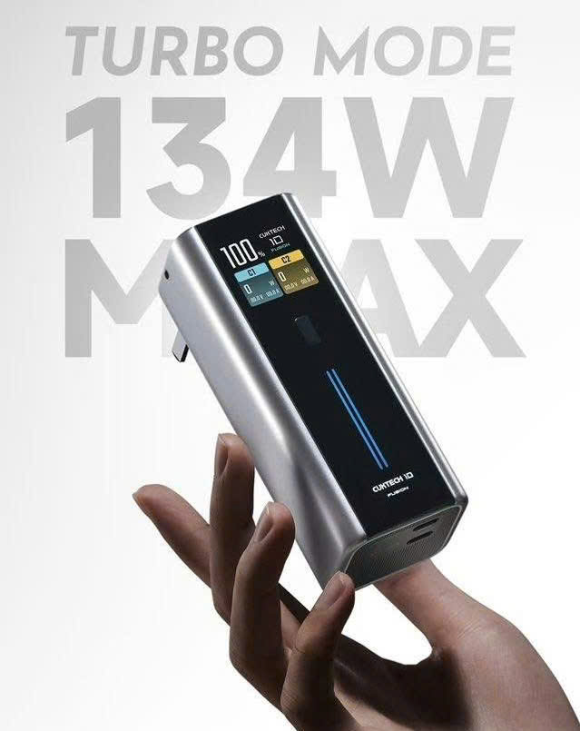 Cốc sạc kiêm pin dự phòng Cuktech 10 Fusion 2in1 9000mAh 134W | Chính hãng