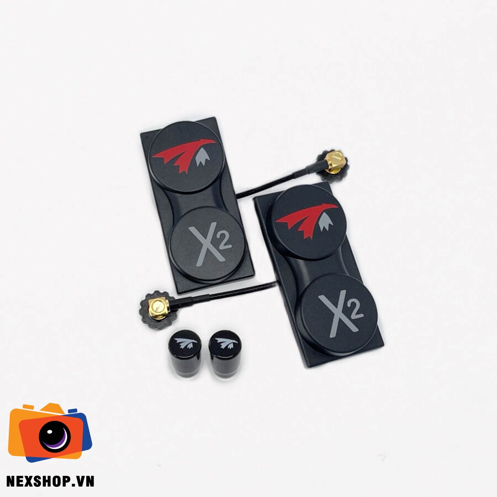 Combo TrueRC X²-AIR 5.8 MK II - DJI ( Bao gồm 2 Khiên X-Air V2 + 2 Nấm )