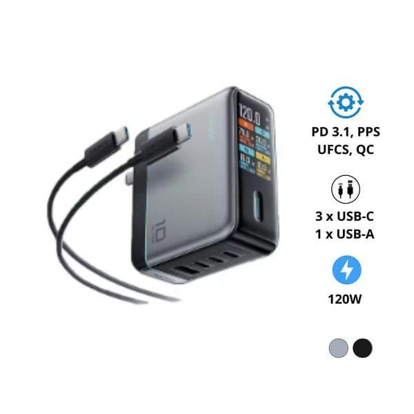 Củ sạc CUKTECH AD1204U | 4 cổng 120W | Chính hãng