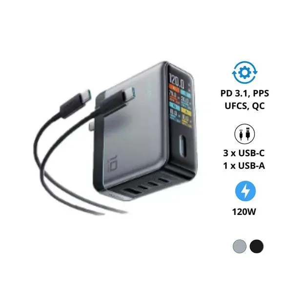 Củ sạc CUKTECH AD1204U | 4 cổng 120W | Chính hãng