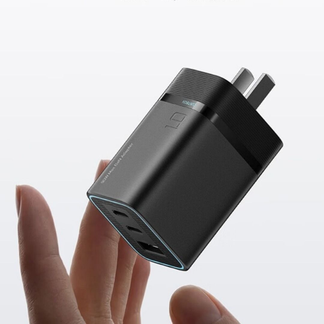 Củ sạc nhanh 3 cổng Cuktech AD653 90W | Black, Black Whith Cable | Chính hãng