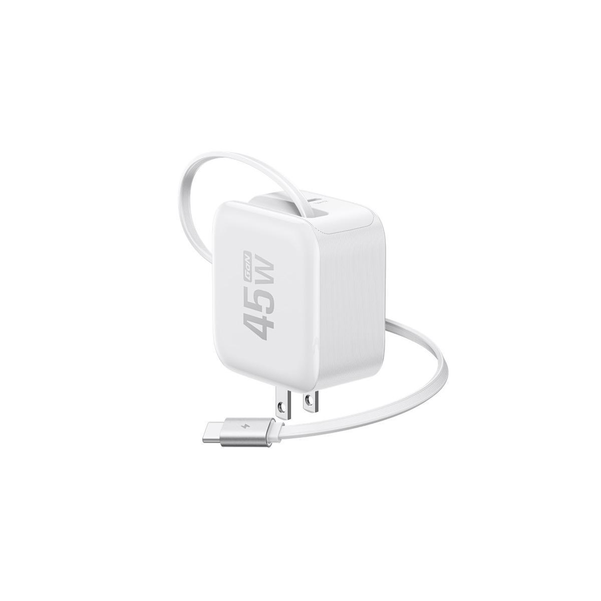 Củ sạc nhanh EcoFlow RAPID Charger (45W GaN) | Cáp rút tích hợp siêu gọn | Chính hãng