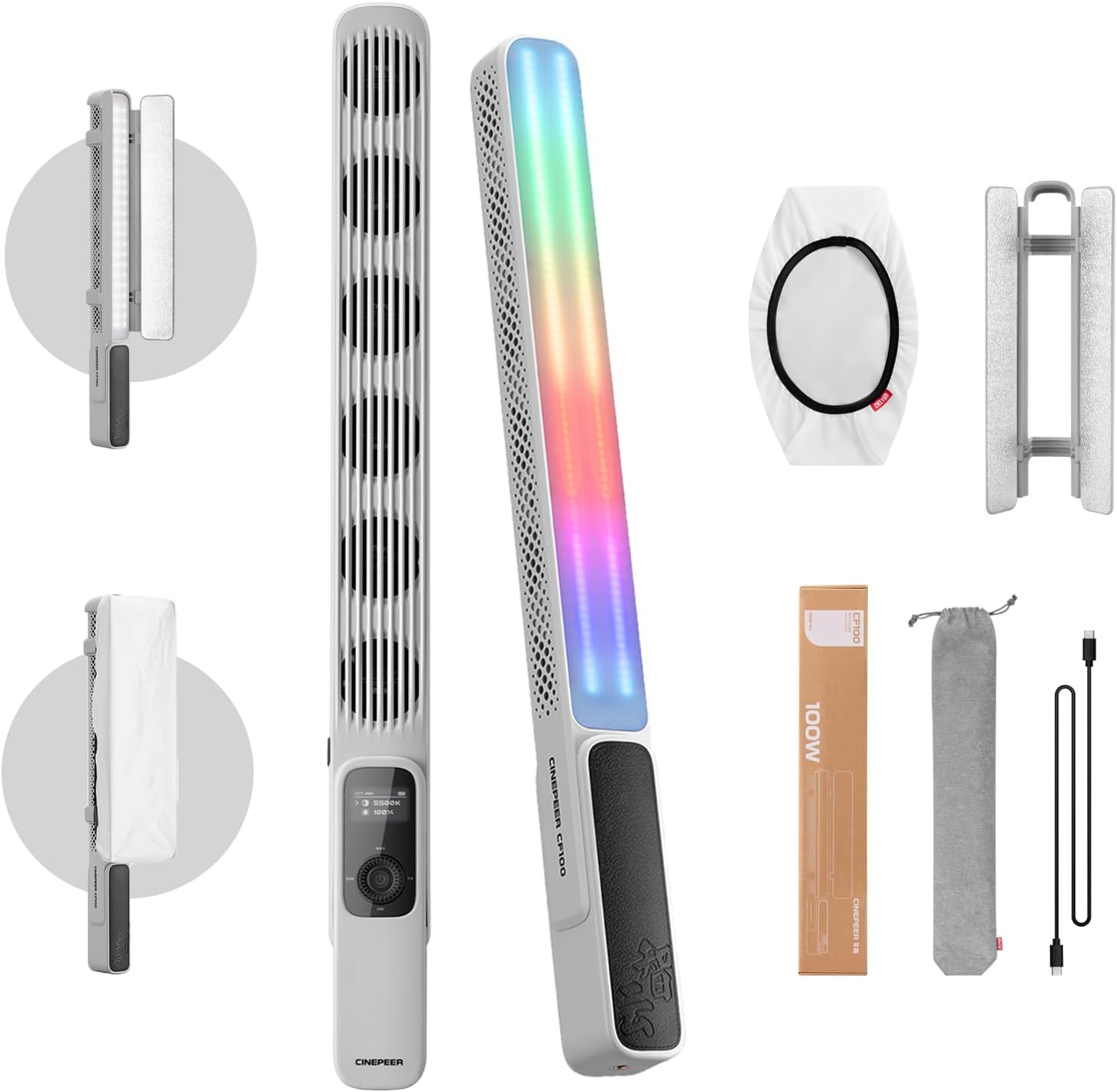 ĐÈN LED CẦM TAY ZHIYUN CINEPEER CF100 RGB 100W