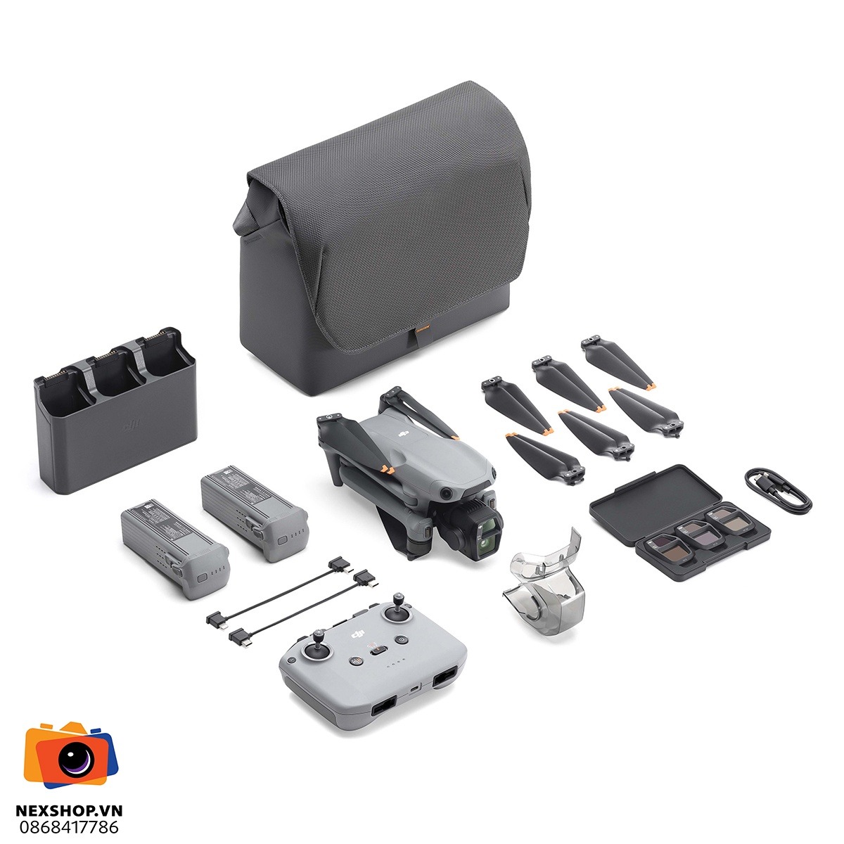 DJI Air 3S bản Fly more combo kèm RC-N3 Chính hãng