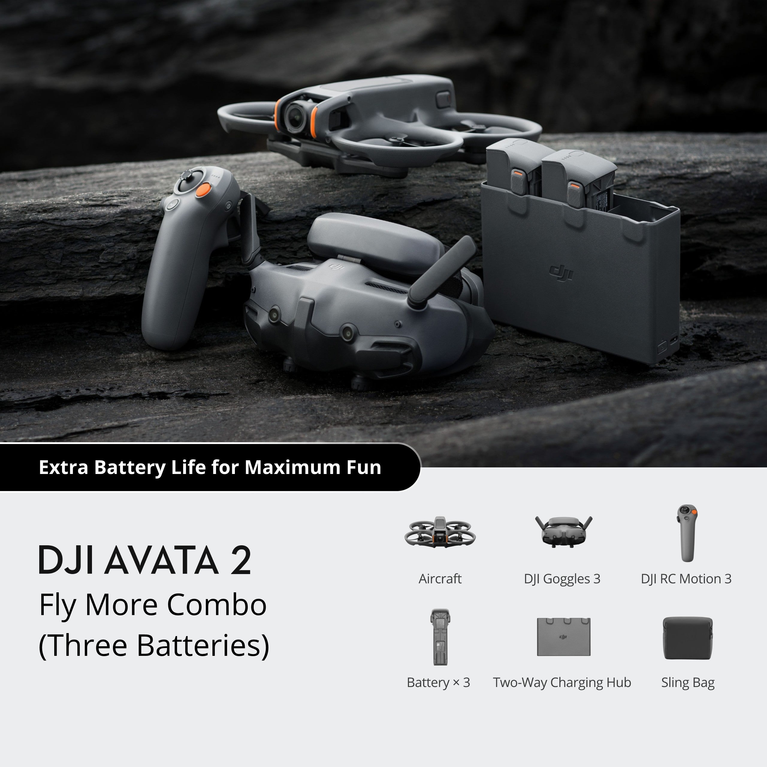 DJI Avata 2 Fly More Combo (Three Batteries) | Chính hãng | FullVAT