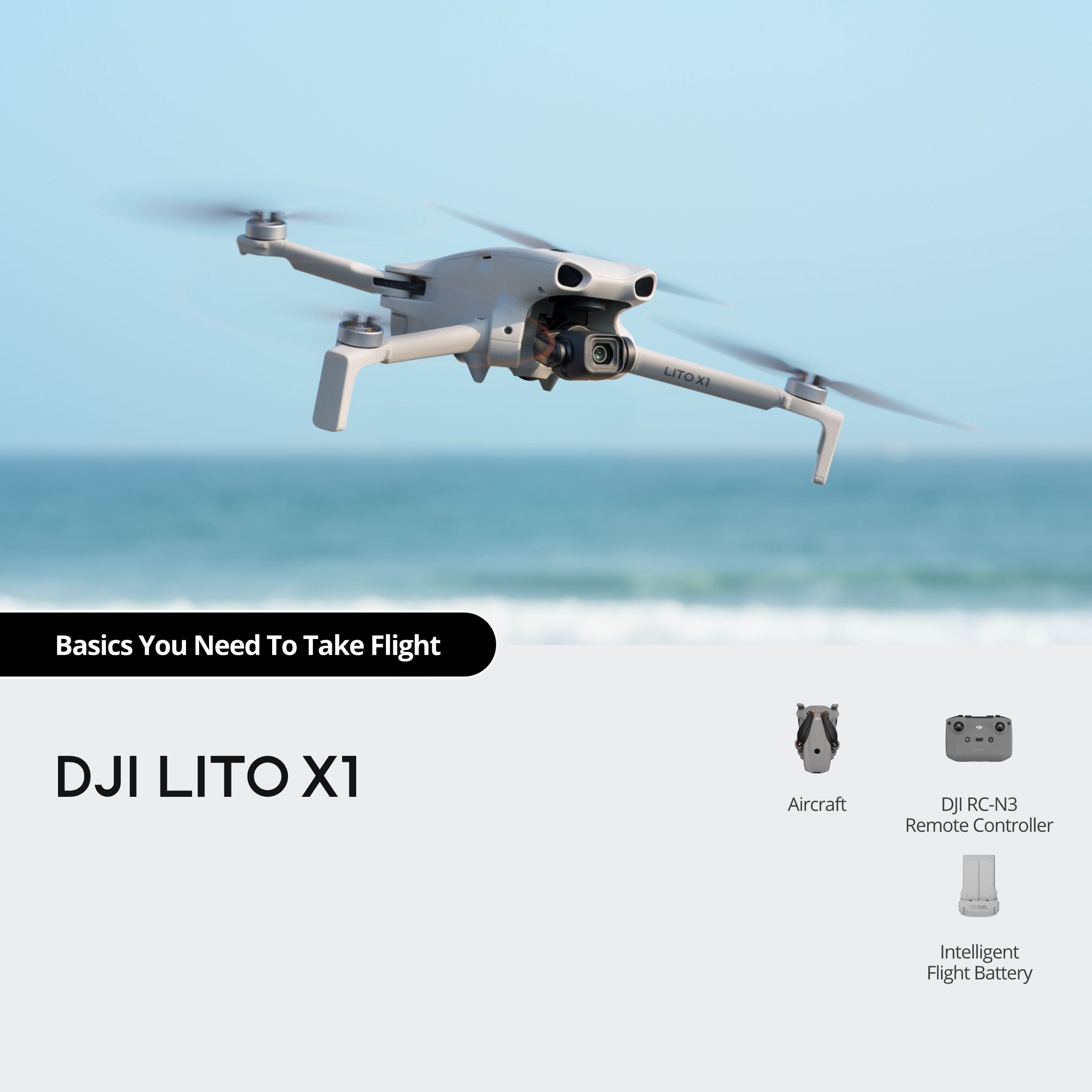 DJI Lito X1 Fly More Combo (DJI RC 2) | Chính hãng | FullVAT