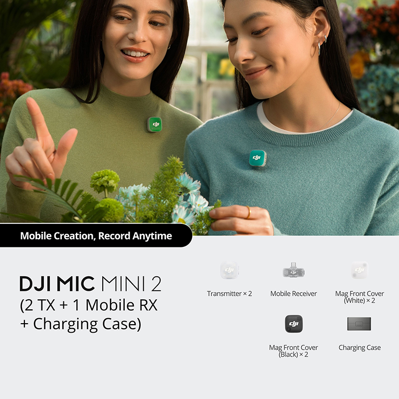 DJI MIC Mini (2 TX + 1 Mobile RX + Chargring Case ) (FCC) | Chính hãng
