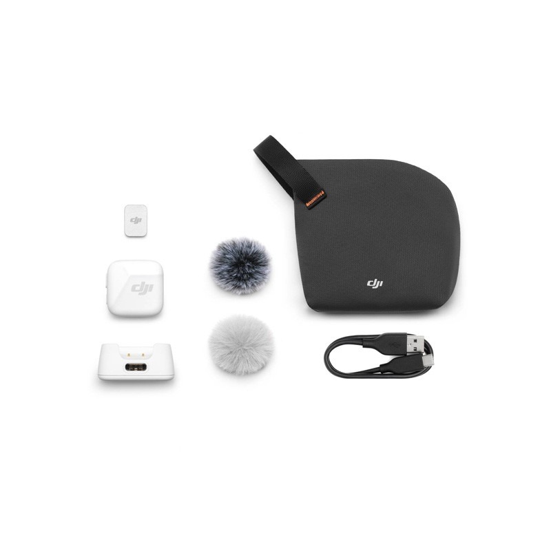 Micro DJI Mic Mini TX Trắng | Chính hãng, Bảo hành 2 năm - cấu hình hộp sạc