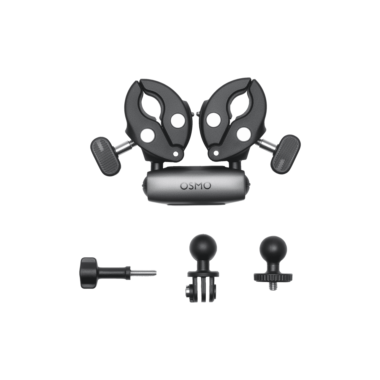DJI Osmo Dual Heavy-Duty Clamp | Phụ kiện chính hãng, độ bền cao - mặt sau và phụ kiện đi kèm