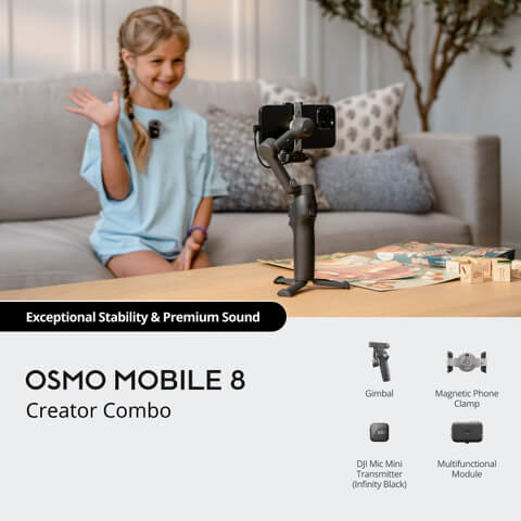 DJI Osmo Mobile 8 | No Module Tracking | Gimbal chống rung điện thoại | Chính hãng