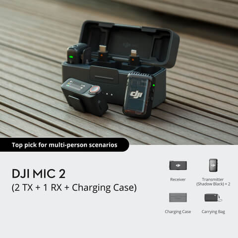 DJI mic 2 | Hàng chính hãng - Bản đôi | Hàng chính hãng
