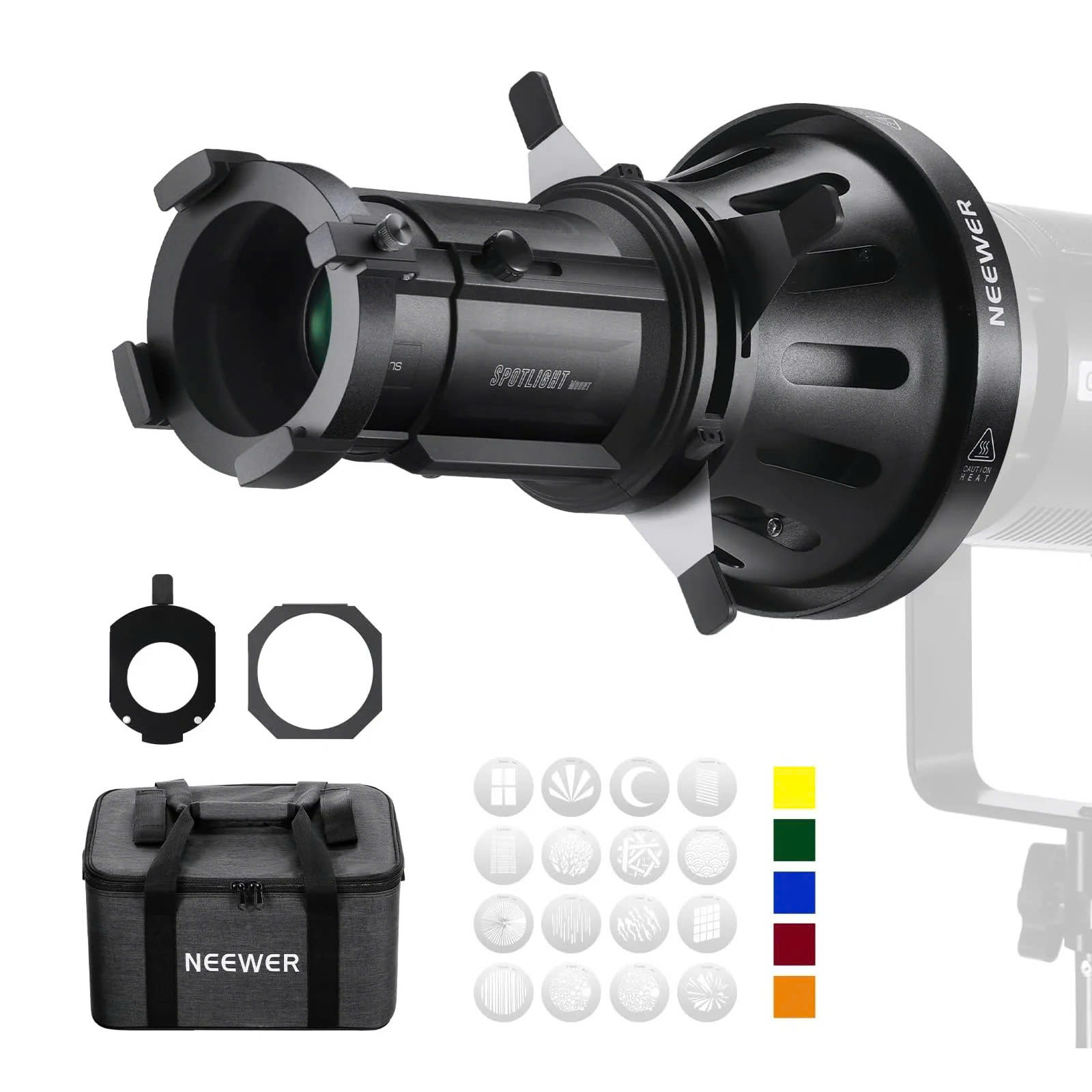Đầu đèn hiệu ứng Neewer Spotlight Mount LS-38 Set 40° | Chính hãng