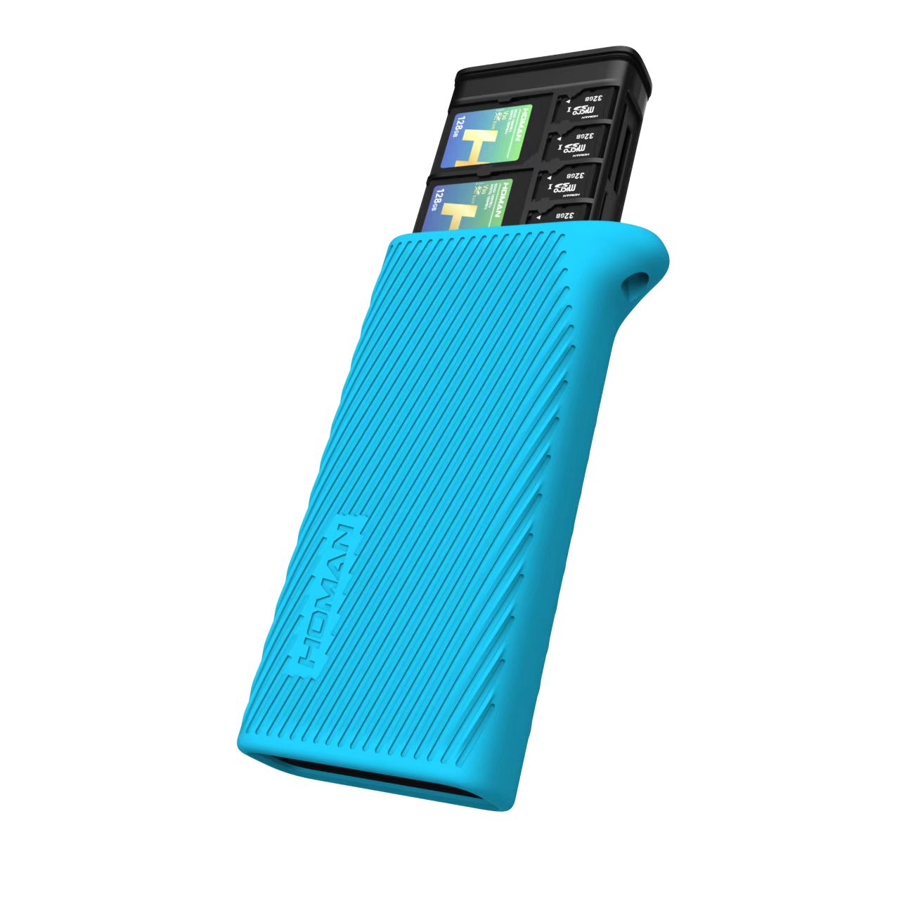 Đầu đọc thẻ đa năng tốc độ cao Homan CFexpress Type B ( 3 In 1 ) Black/Blue | Chính hãng