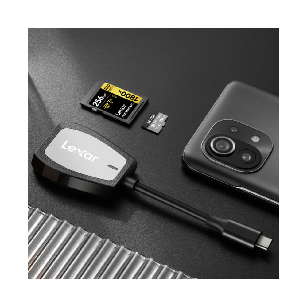 Đầu đọc thẻ nhớ Lexar Professional Dual-Slot SD / microSD USB-C - LRW470U | Chính hãng | Fullvat