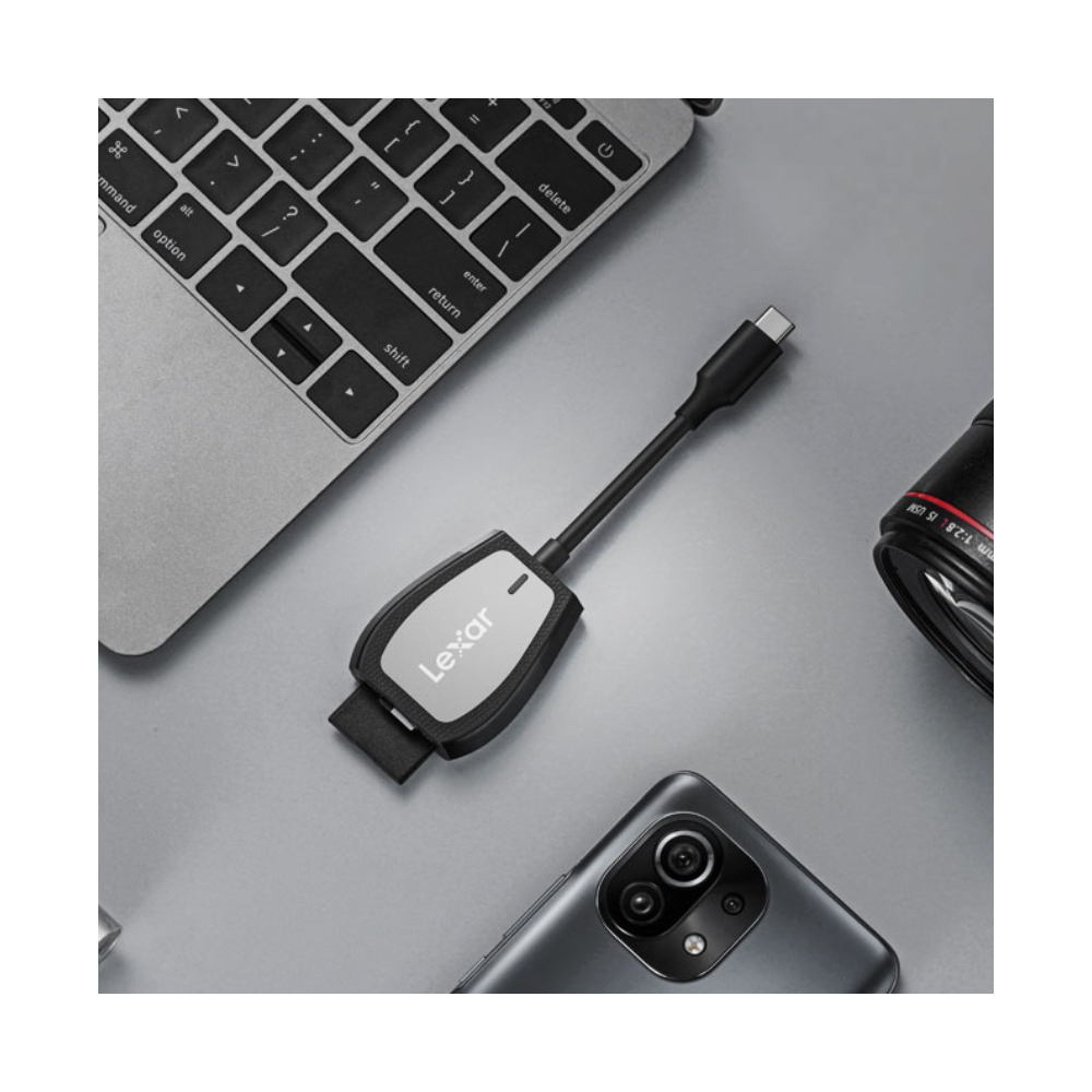 Đầu đọc thẻ nhớ Lexar Professional Dual-Slot SD / microSD USB-C - LRW470U | Chính hãng | Fullvat