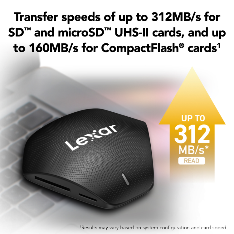 Đầu đọc thẻ nhớ MicroSD/SD Lexar USB 3.2 USB Type-A/C LRW310X-BNBNG