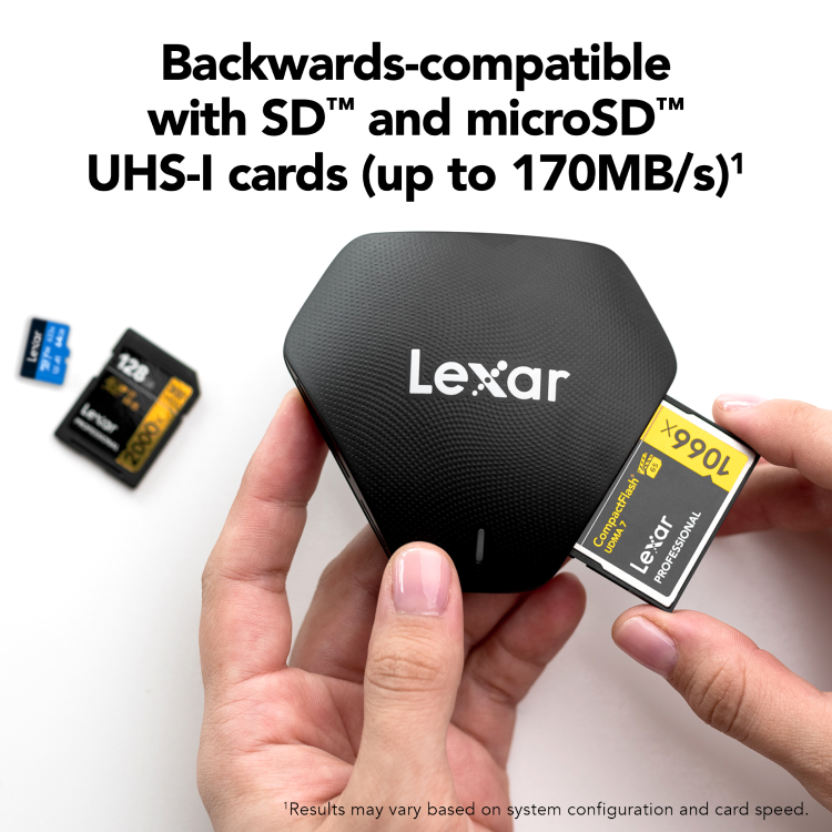 Đầu đọc thẻ nhớ MicroSD/SD Lexar USB 3.2 USB Type-A/C LRW310X-BNBNG