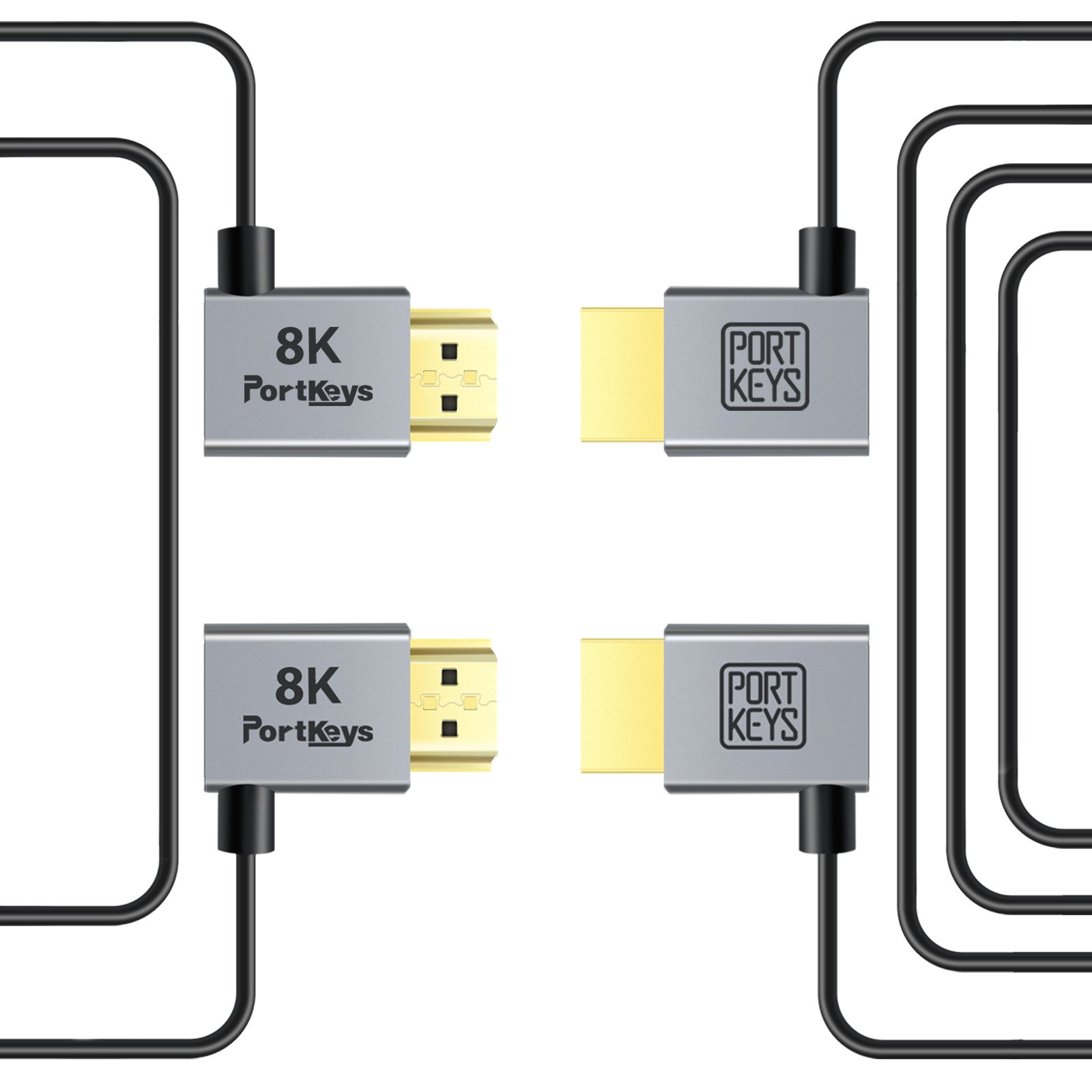Dây Cáp HDMI Portkeys Ultra-Thin 2.5mm | Chính Hãng | Fullvat