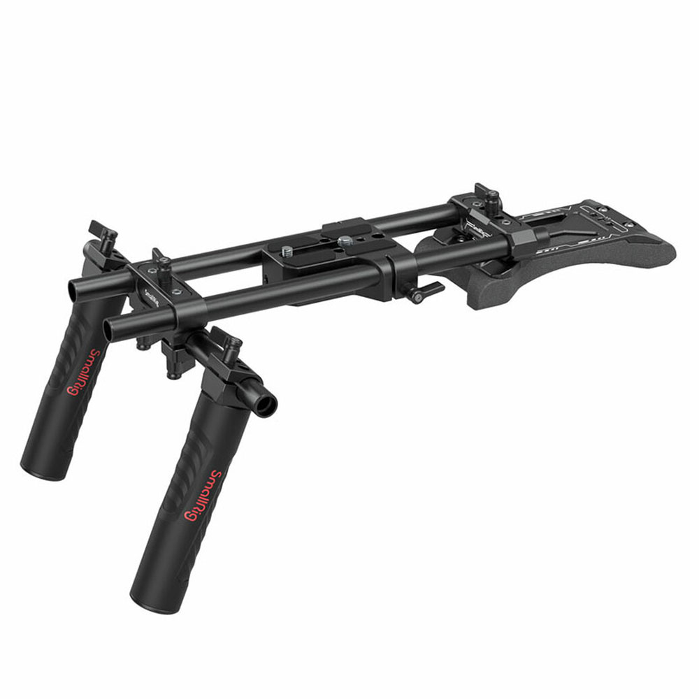 Đế đỡ vai SmallRig Basic Shoulder Kit 2896B | Chính hãng - mặt sau và phụ kiện đi kèm