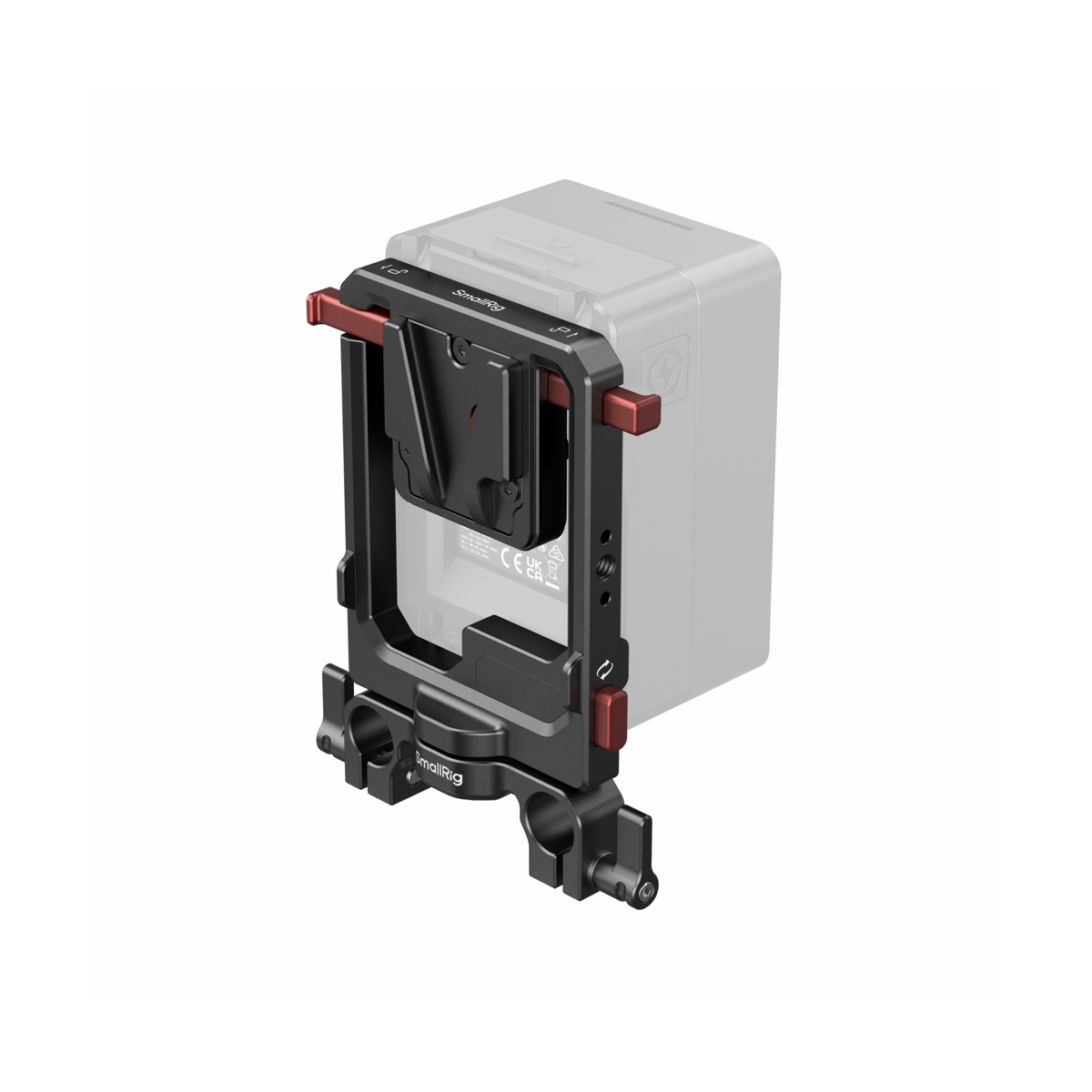 Đế gắn pin V-Mount xoay SmallRig 6273 kèm kẹp ống 15mm | Chính Hãng Full VAT