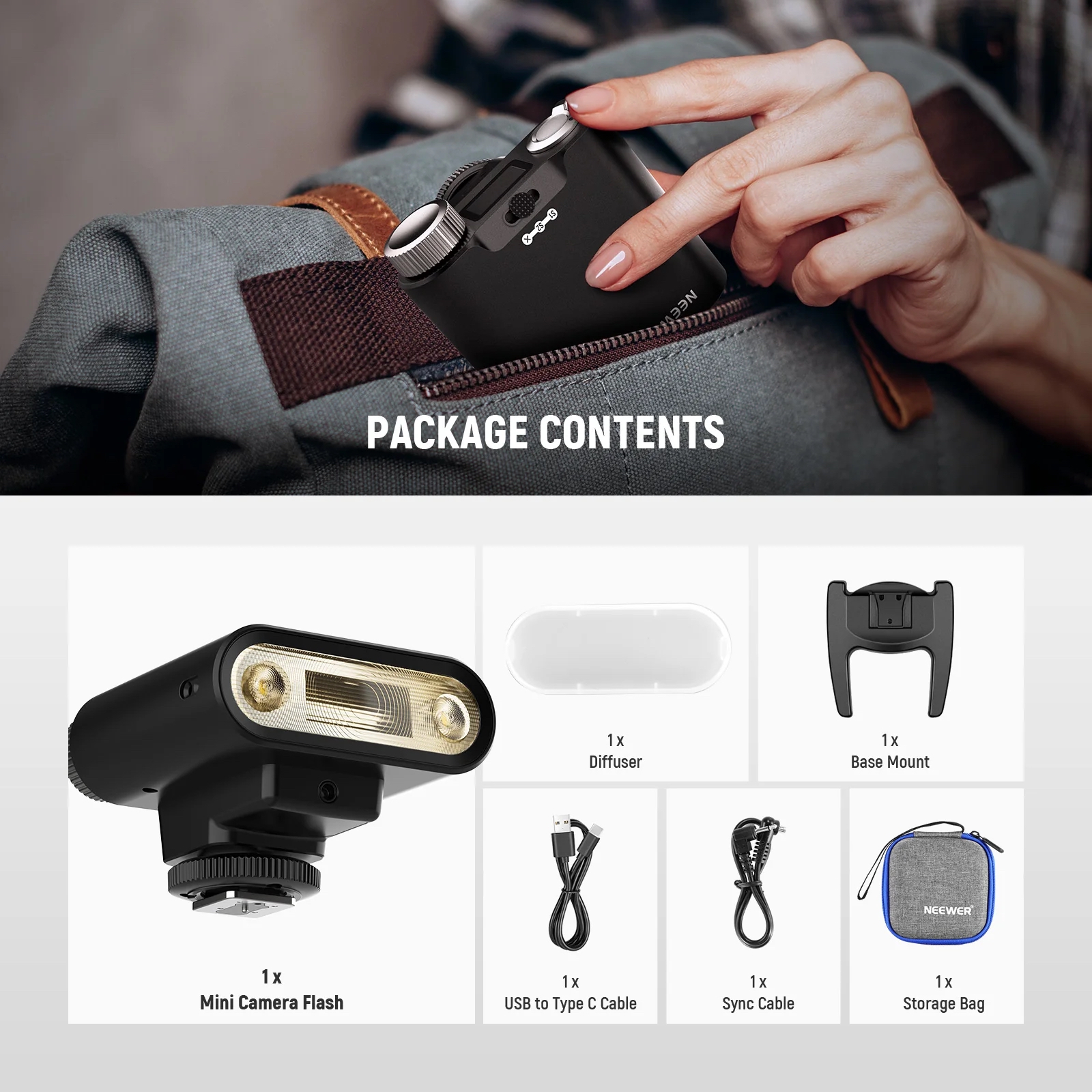 Đèn Flash Máy Ảnh Neewer Z160 Auto & Manual Modes | Chính hãng