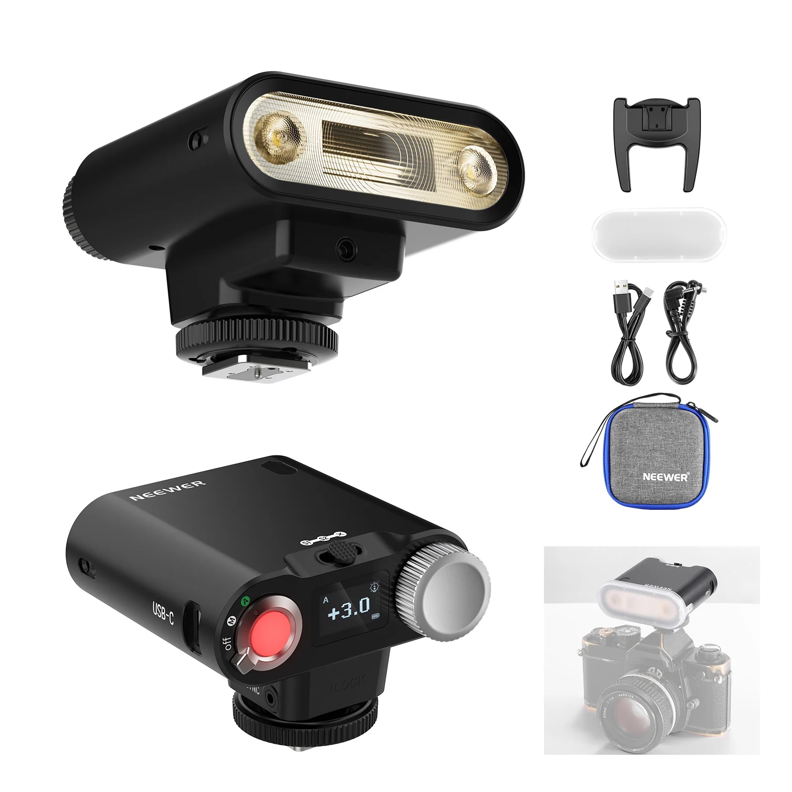 Đèn Flash Máy Ảnh Neewer Z160 Auto & Manual Modes | Chính hãng