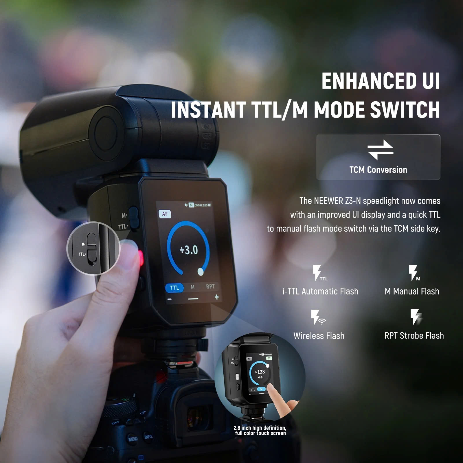 Đèn Flash Máy Ảnh Neewer Z3 100Ws For Nikon | Chính hãng