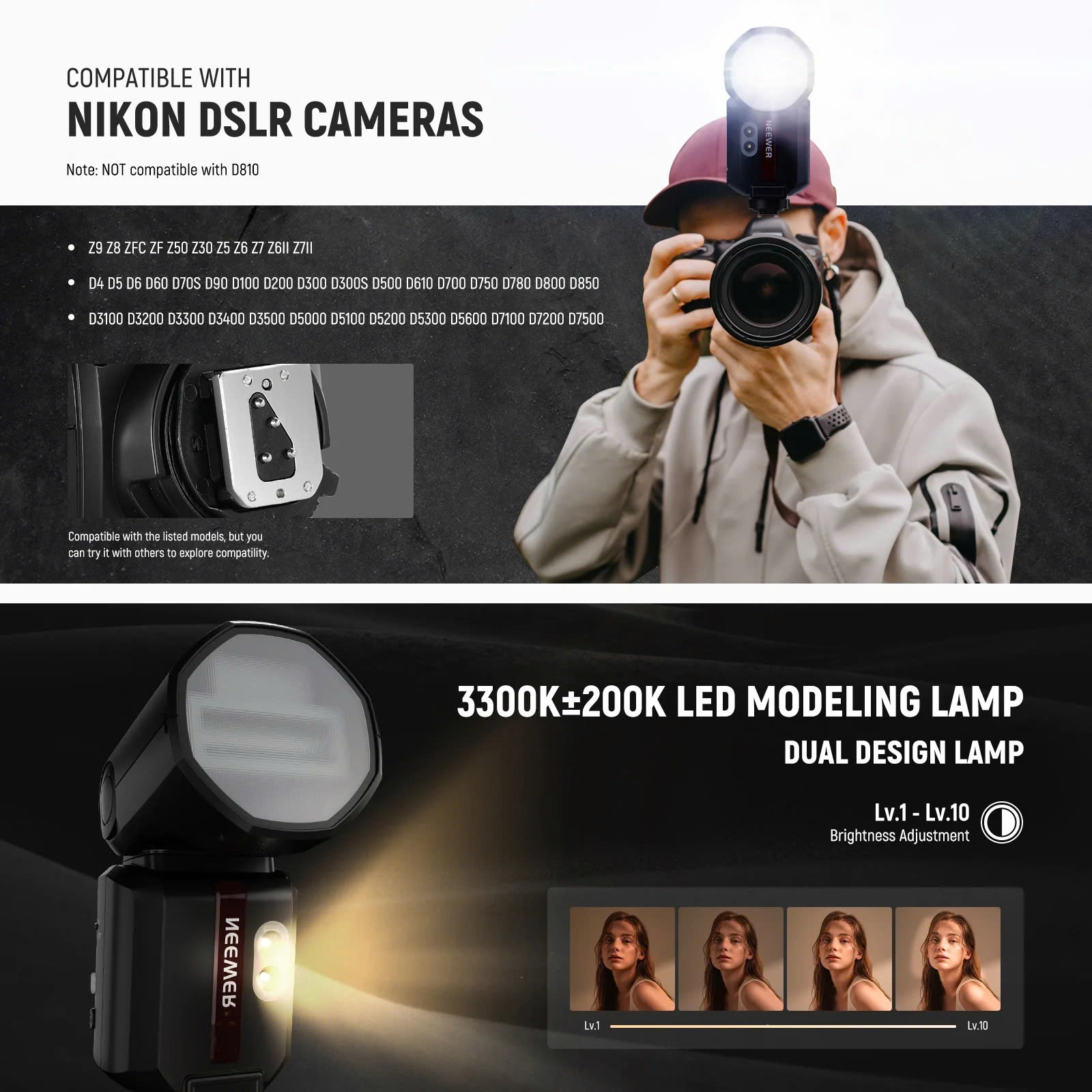 Đèn Flash Máy Ảnh Neewer Z3 100Ws For Nikon | Chính hãng