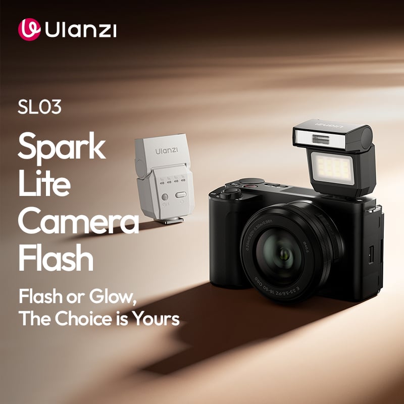 Đèn Flash Mini Ulanzi SL03 Spark Lite Cho Máy Ảnh, Pin 300mAh Chính Hãng