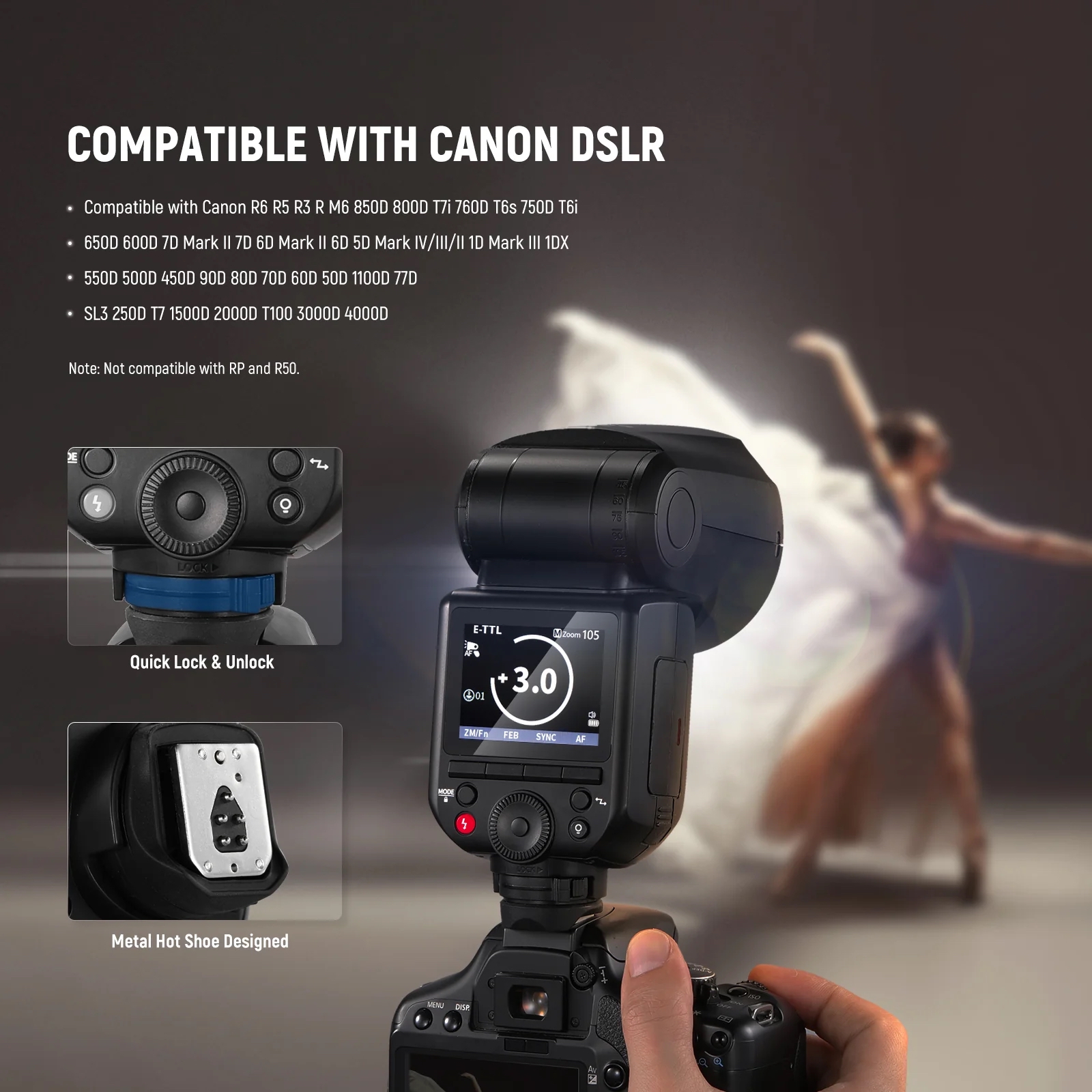 Đèn Flash Neewer Z2 Pro 76Ws For Canon | Chính hãng