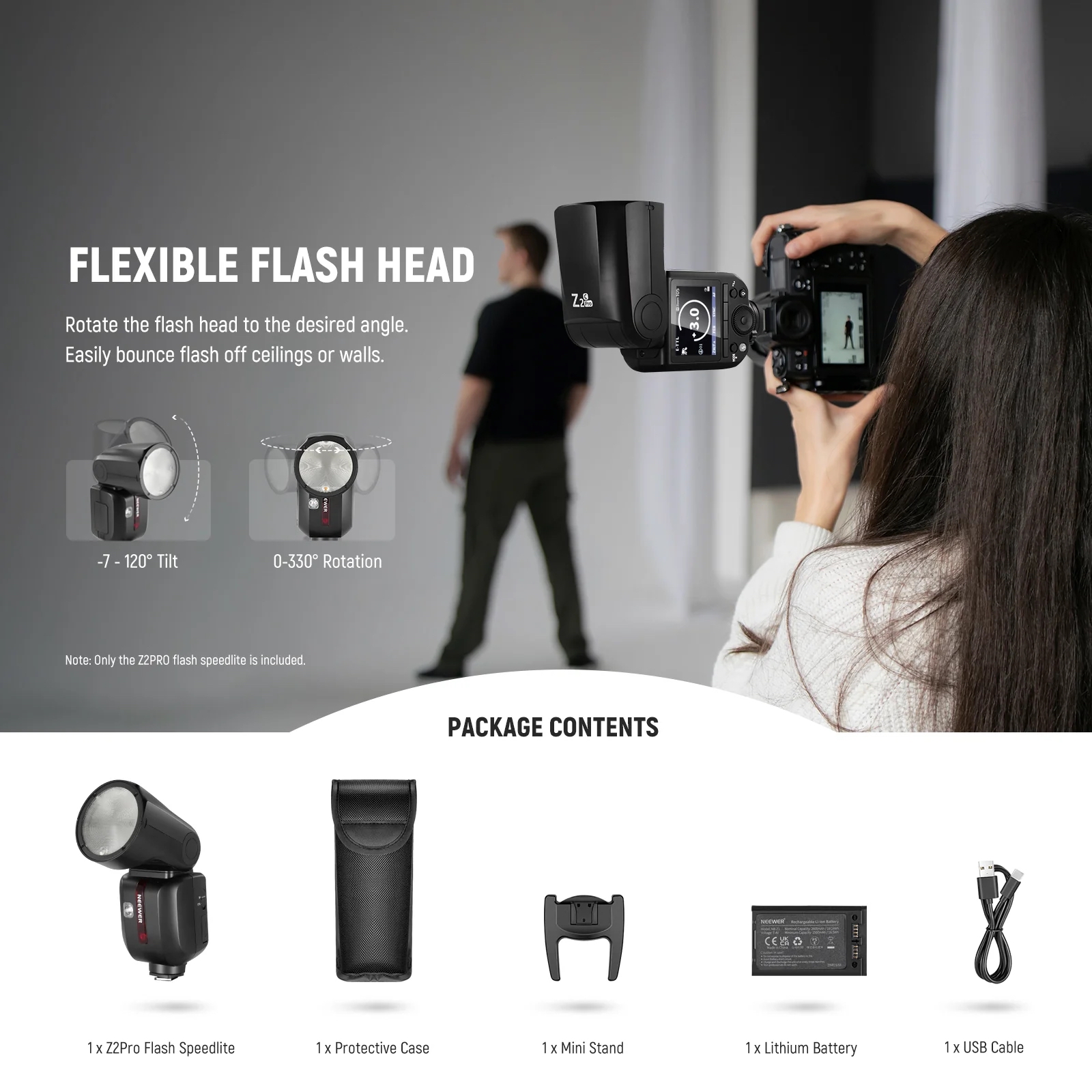 Đèn Flash Neewer Z2 Pro 76Ws For Canon | Chính hãng