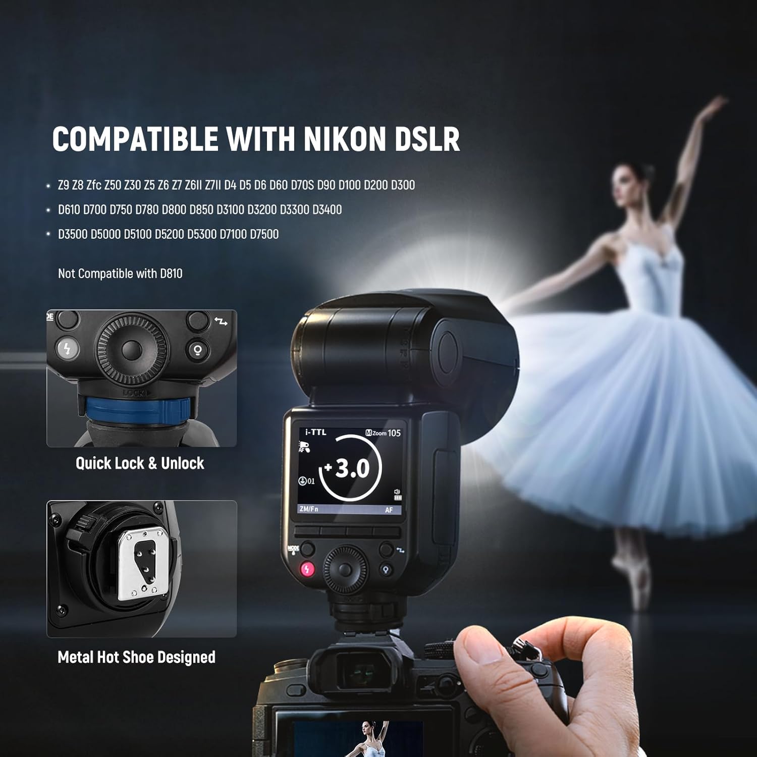 Đèn Flash Neewer Z2 Pro 76Ws For Nikon | Chính hãng