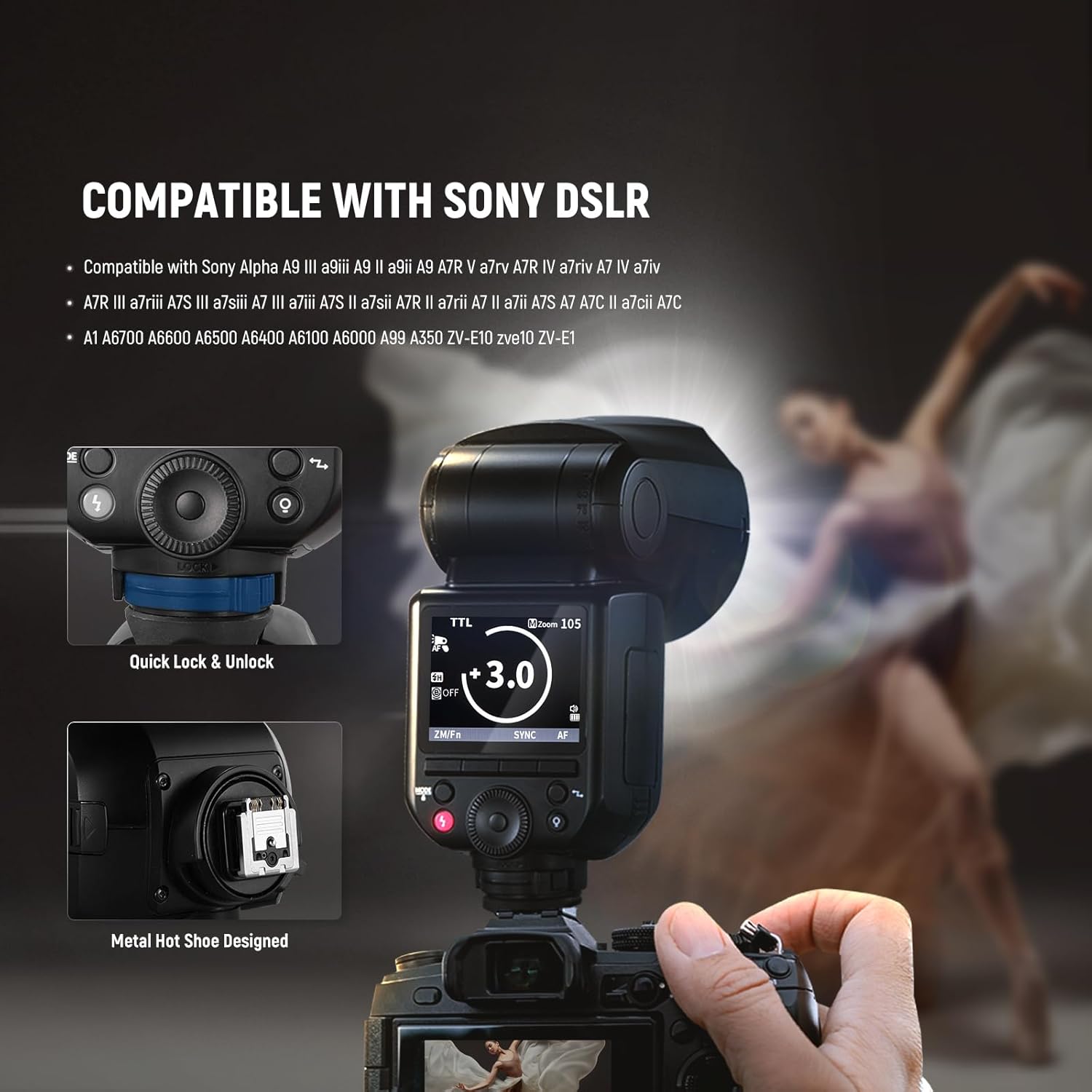 Đèn Flash Neewer Z2 Pro 76Ws For Sony | Chính hãng
