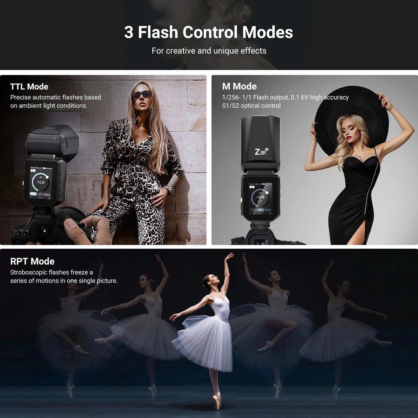 Đèn Flash Neewer Z3R 100Ws Đầu Tròn For Canon | Chính hãng