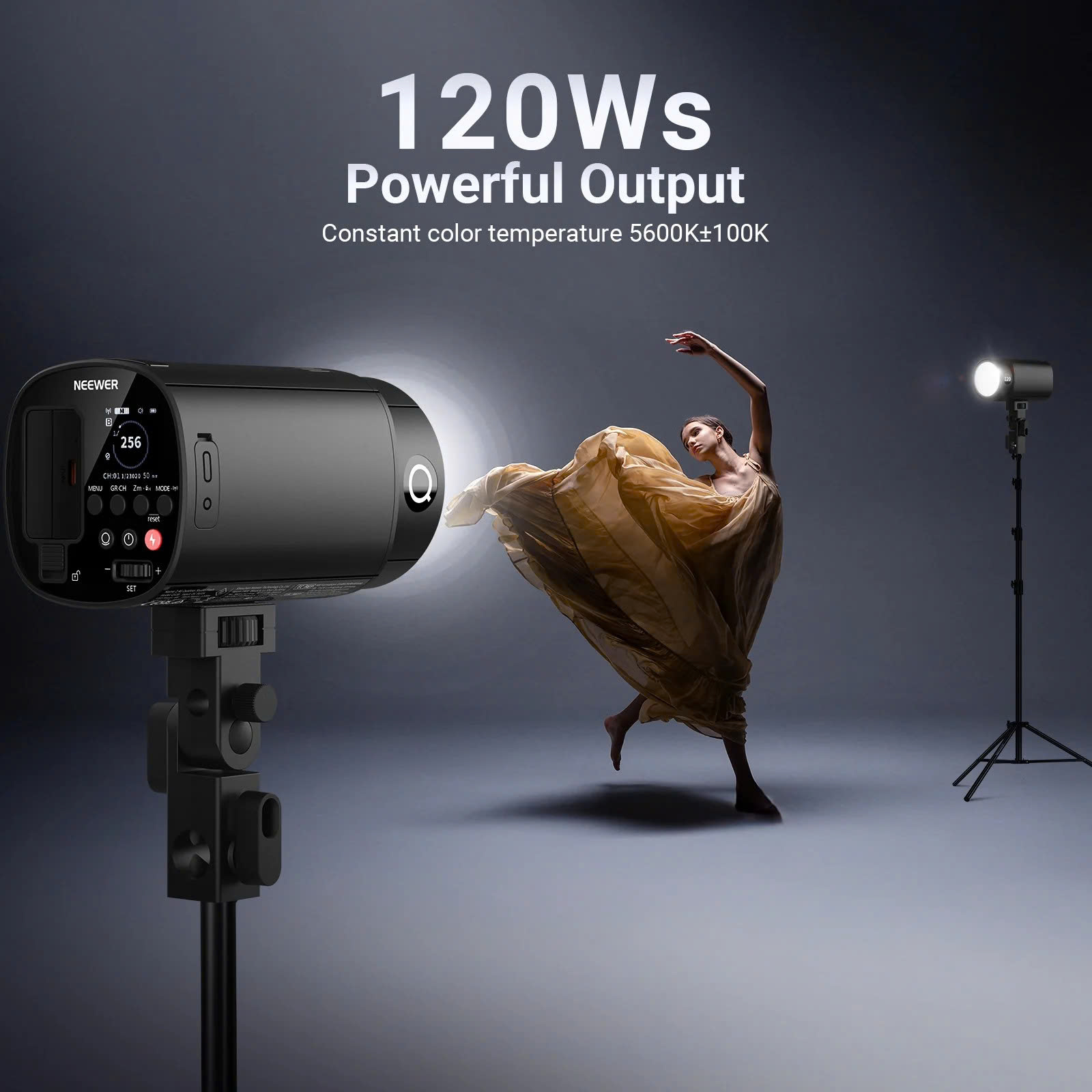 Đèn Flash Studio NEEWER Q120 120Ws 2.4G TTL | Chính hãng