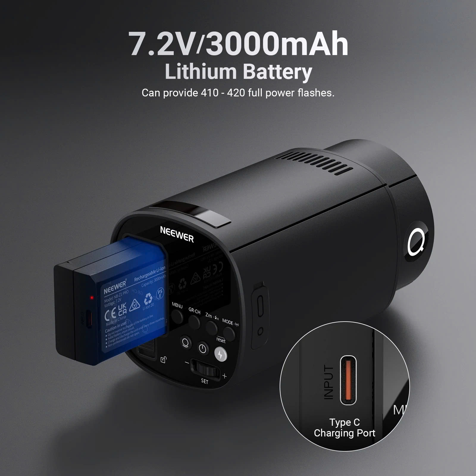 Đèn Flash Studio NEEWER Q120 120Ws 2.4G TTL | Chính hãng