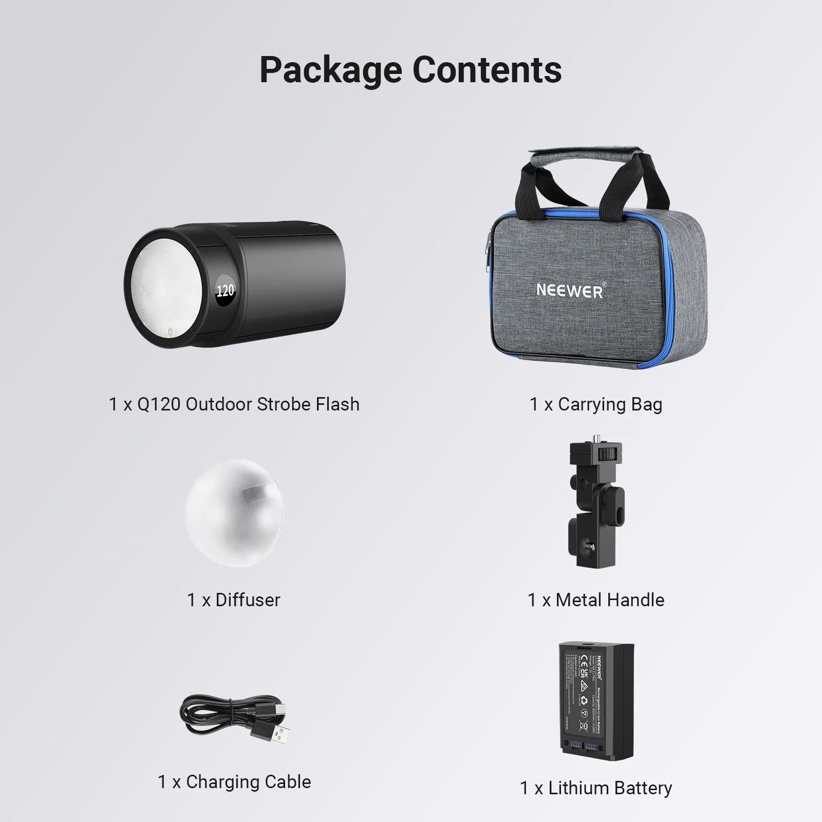 Đèn Flash Studio NEEWER Q120 120Ws 2.4G TTL | Chính hãng