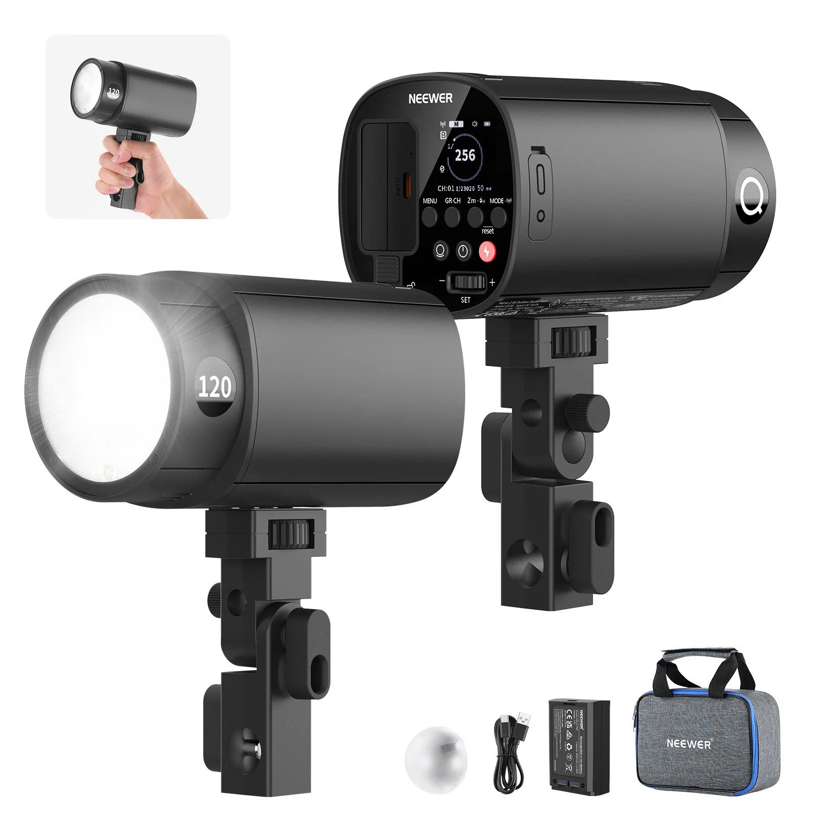 Đèn Flash Studio NEEWER Q120 120Ws 2.4G TTL | Chính hãng