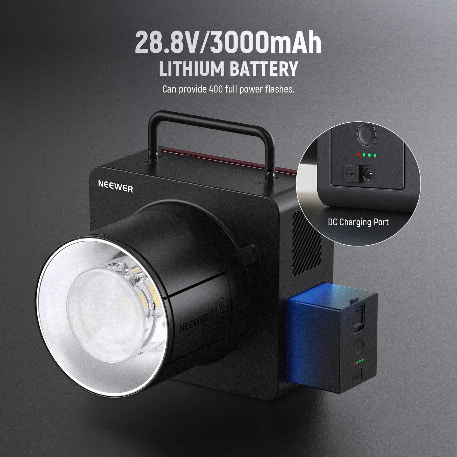 Đèn Flash Studio NEEWER Q6 600Ws 2.4G TTL HSS | Chính hãng