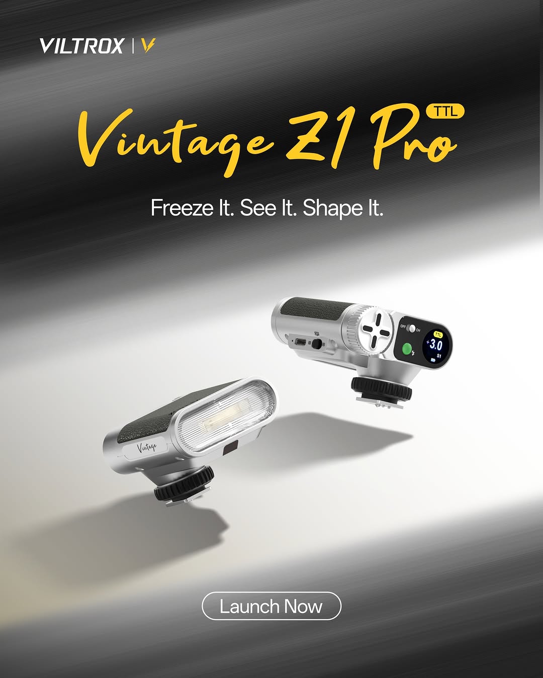 Đèn Flash Viltrox Vintage Z1 Pro Auto TTL, HSS 1/8000s Cho Máy Ảnh Sony, Fujifilm, Nikon, Canon Chính Hãng