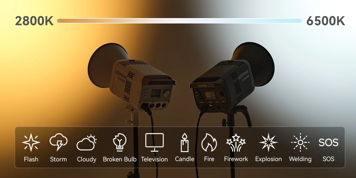 Đèn LED Litemons Godox LE300Bi | Chính hãng