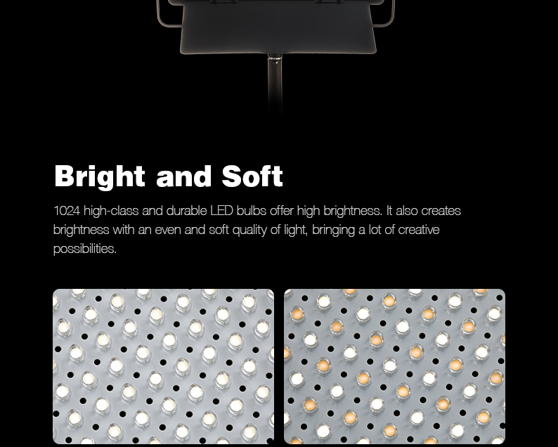 Đèn LED Panel 430x460 70W Bi-Color Godox LED1000Bi II | Chính hãng