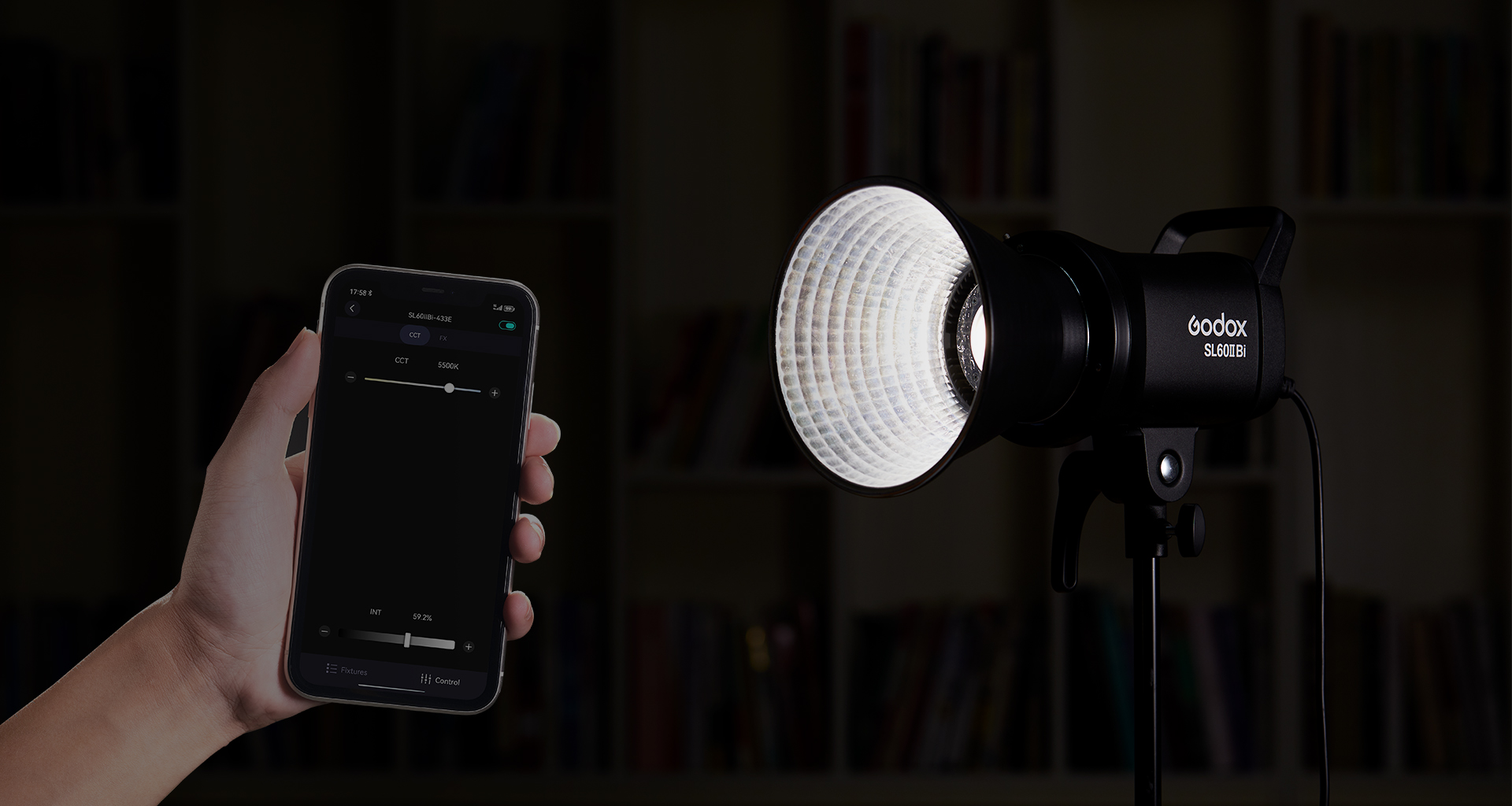 Đèn LED chụp hình, quay phim Godox SL60II Bi | Chính hãng