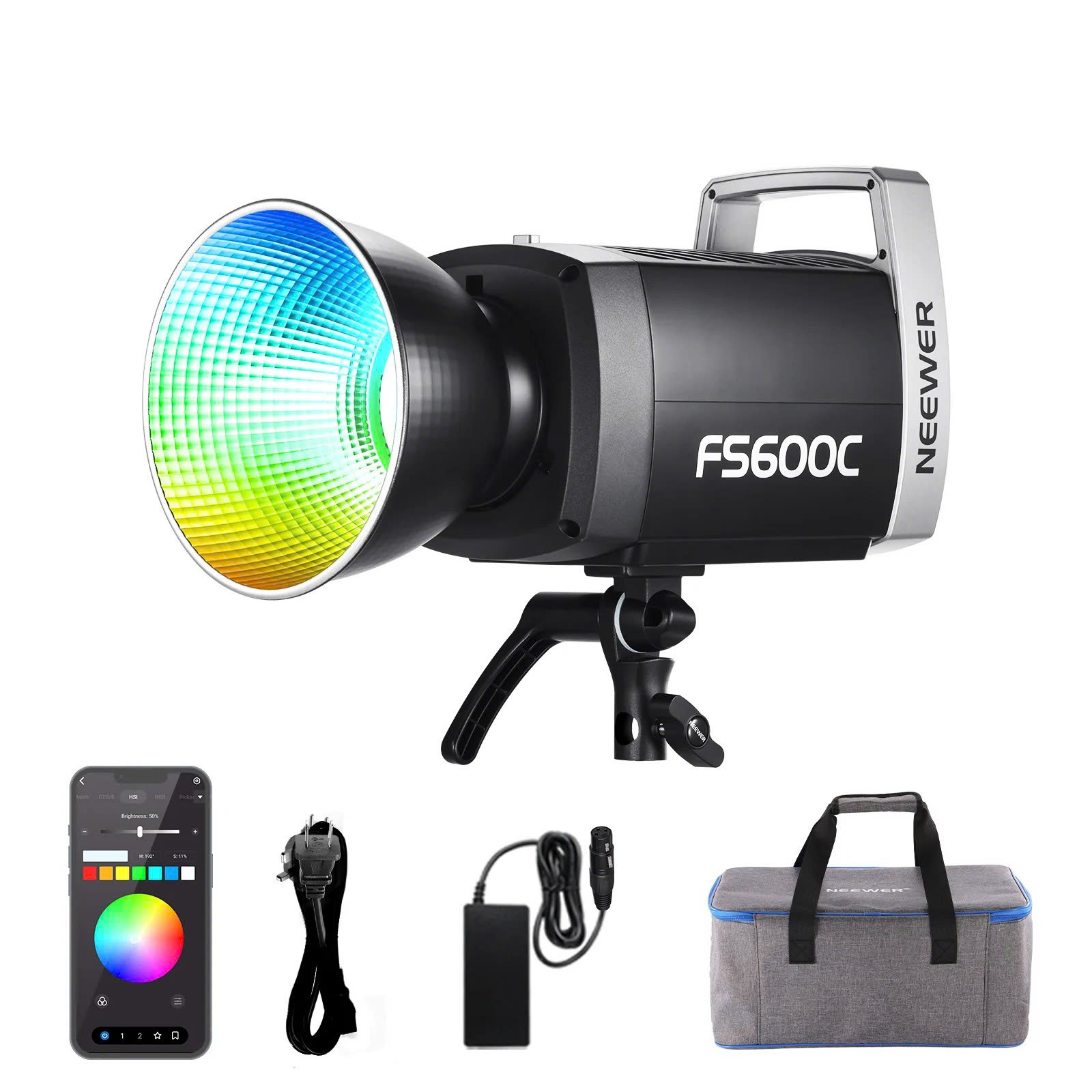 Đèn Led NEEWER FS600C 600W RGBWW | Chính hãng