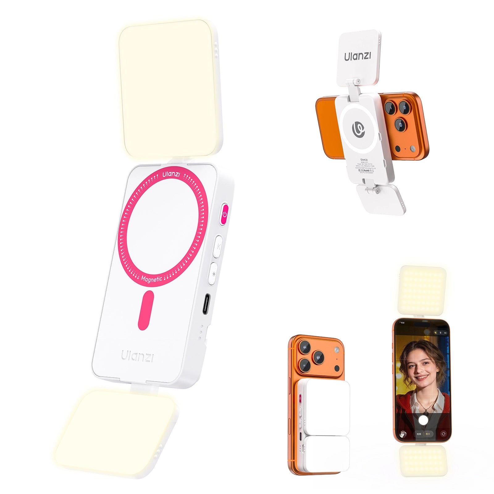 Đèn Ulanzi GL01 GlowUp Fill Light cho điện thoại | Chính hãng
