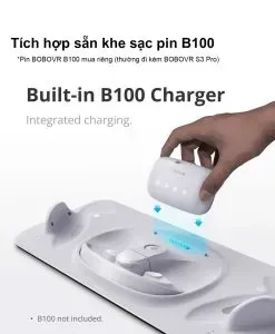 Dock Sạc Nhanh BOBOVR D3 Kèm Giá Đỡ cho Meta Quest 3 và Tay Cầm